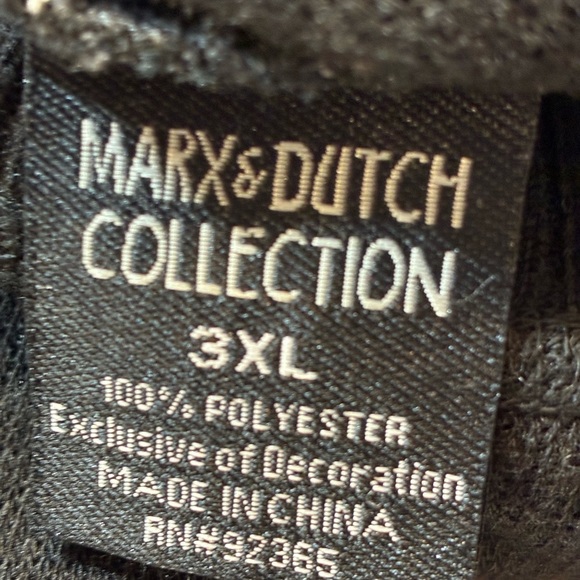 Marx & Dutch Collection Mens Gray Black & White 1/4 Zip Sweater Sz 3X NWT - Picture 6 of 7